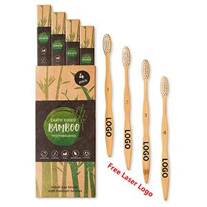 Wholesale Customize Private Logo Label Biodegradable Eco-friendly Bpa Free Charcoal Bristle Bamboo Toothbrush