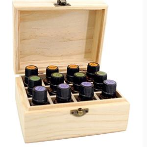 Beautifully 25 bottle wooden essential oil storage organizer box bamboo essential oil box