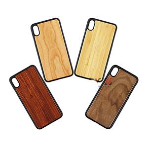 Blank Bamboo Wood Phone Case OEM Support Laser Engraving Logo For iPhone XS