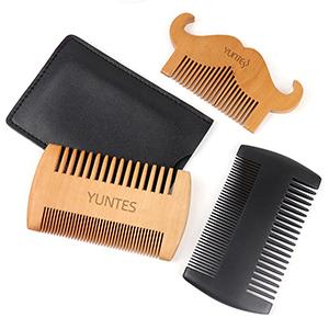 Wholesale Anti Static Custom Mens Beard Pocket Comb Beard Grooming Kit Wood Wide Tooth Beard Comb