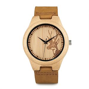 Custom your logo Wholesale nature bamboo design your own logo men's wooden watches