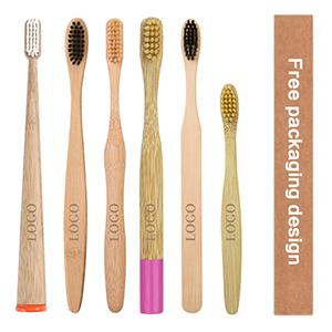 Eco Friendly Biodegradable Disposable Customized Packing and Logo OEM Soft Charcoal Bristle Hotel Bamboo Toothbrush