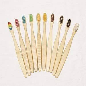 Eco friendly toothbrush Bamboo Toothbrushes Portable Adult Wood Teeth Brush for Home Travel Hotel Use