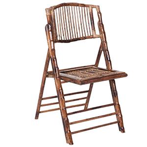 Wholesale European and American style wooden and bamboo folding chairs for outdoor wedding events