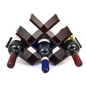 Free sample home decoration 8 bottle holder storage wood wine rack