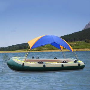 Inflatable boat tent with sun protection folding awning for rubber boats