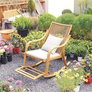 Lazy PE Rocking Chair Environmental Design Garden Rocking Chair Art Furniture Woven Chair