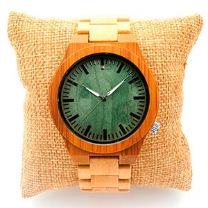 New Arrival Wood Watch for Mens Womens Custom Designer Watches Luxury Bamboo Wooden Watch in Round Bamboo Box