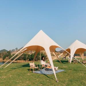 Outdoor cloud roof tent single double triple peak