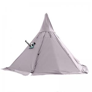 Outdoor pyramid double-layer cold shelter tent Wilderness survival spire tent