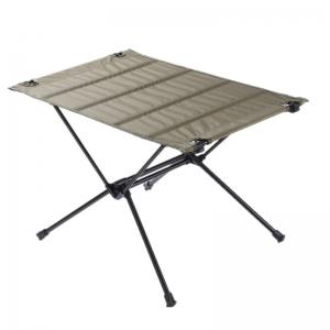 Portable folding table for outdoor camping barbecue