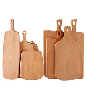 Restaurant Wooden Western Dishes Spot Beech Trays Sushi Pizza Trays Baking Utensils Solid Wood Pizza Plates