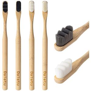 Free Sample Custom 10000 Bristle Micro Fiber Extra Ultra Soft Eco Friendly Biodegradable Toothbrush Micro Nano Bamboo Toothbrush