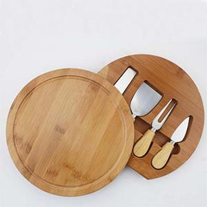 Stocked Fruit Plate Dish Round Customized Eco-friendly Organic Bamboo Design Cheese Board For Home