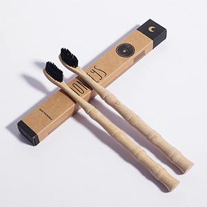 Wholesale 100% Natural Adult bamboo Toothbrush Pack