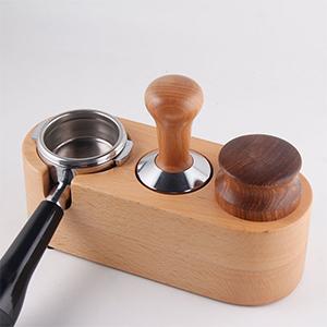 Wholesale hot sale Coffee Filter Tamper Holder wood