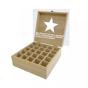 Wooden essential oil storage box 12 compartment Bottle Storage wooden box essential oils