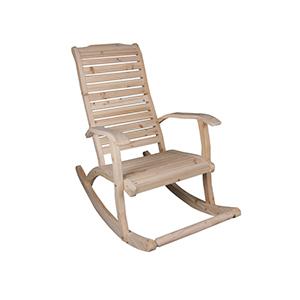 custom made Eco color solid wood rocking chair Lazy Outdoor Leisure Chair