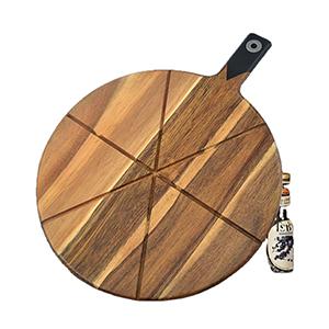 non stick long handle round plate non-stick setzza pizza wooden serving pizza peel plate restaurant pan plate